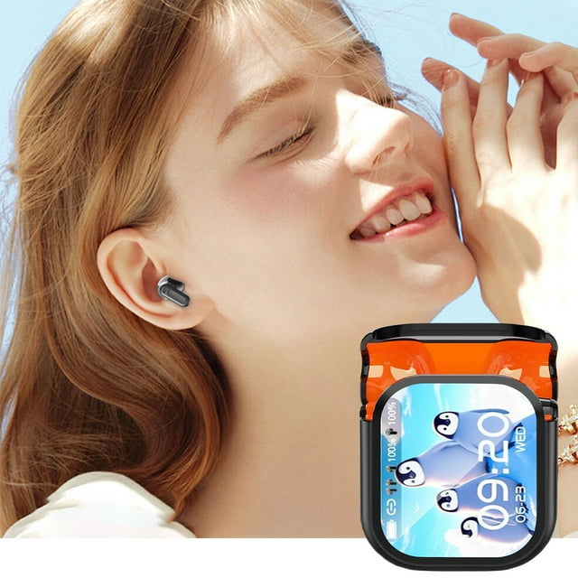 Auriculares inalámbricos NE20 con Bluetooth 5.4 y pantalla LED, resistentes al agua, ideales para oficina, deportes, estudio y llamadas. Micrófono integrado.