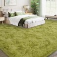 thumbnail image 2 of Janvonne 9x12 Fluffy Area Rugs Living Room, Large Plush Bedroom Carpet, Non-Slip Upgraded Indoor Thick Soft Rug, Modern Plush Carpet Suitable for Kids Home Decor Aesthetics Dorm, Red., 2 of 8