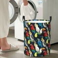 thumbnail image 6 of Uemuo Parrot Pattern Circular Laundry Hamper Basket with handles,Collapsible laundry basket,Large capacity laundry hamper,Laundry Organizer-Small, 6 of 8