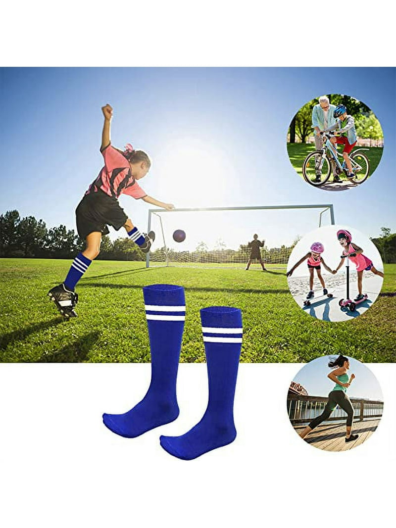 ADDICTED classic athletic knee high football socks Striped design in black ADDICTED classic athletic knee high football socks Striped design in black