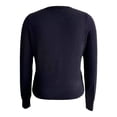 thumbnail image 2 of Suéter George para Mujer, con Botones  Cuello Redondo Tela Rib Negro Talla G, 2 of 4