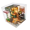 thumbnail image 4 of Kits de casa de muñecas, colección decorativa artesanal, luces LED integradas, cubierta a prueba de polvo para amigos, familiares, niños y adultos, 4 of 9