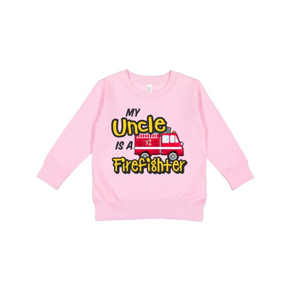 Inktastic My Uncle is a Firefighter with Fire Truck Toddler Sweatshirt