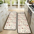 thumbnail image 4 of Kitchen Rugs Sets Of 2,Baseball Heart Pattern Anti Fatigue Kitchen Mat Rugs Non Slip Washable,Decorative Kitchen Floor Mats for Kitchen,Sink,Laundry,17"x47"+17"x47", 4 of 5
