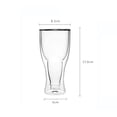 thumbnail image 3 of Vaso de vidrio HappyWare doble pared para cerveza 350ml, 3 of 4
