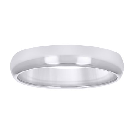 10Kt White Gold Comfit Wedding Band 4mm-5