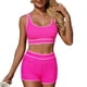 thumbnail image 1 of Mujeres Casual Tank Tops Color Sólido Bikini Conjunto con Alta-Corte Bottoms para Entrenamientos de Gimnasio Y Piscina, 1 of 5