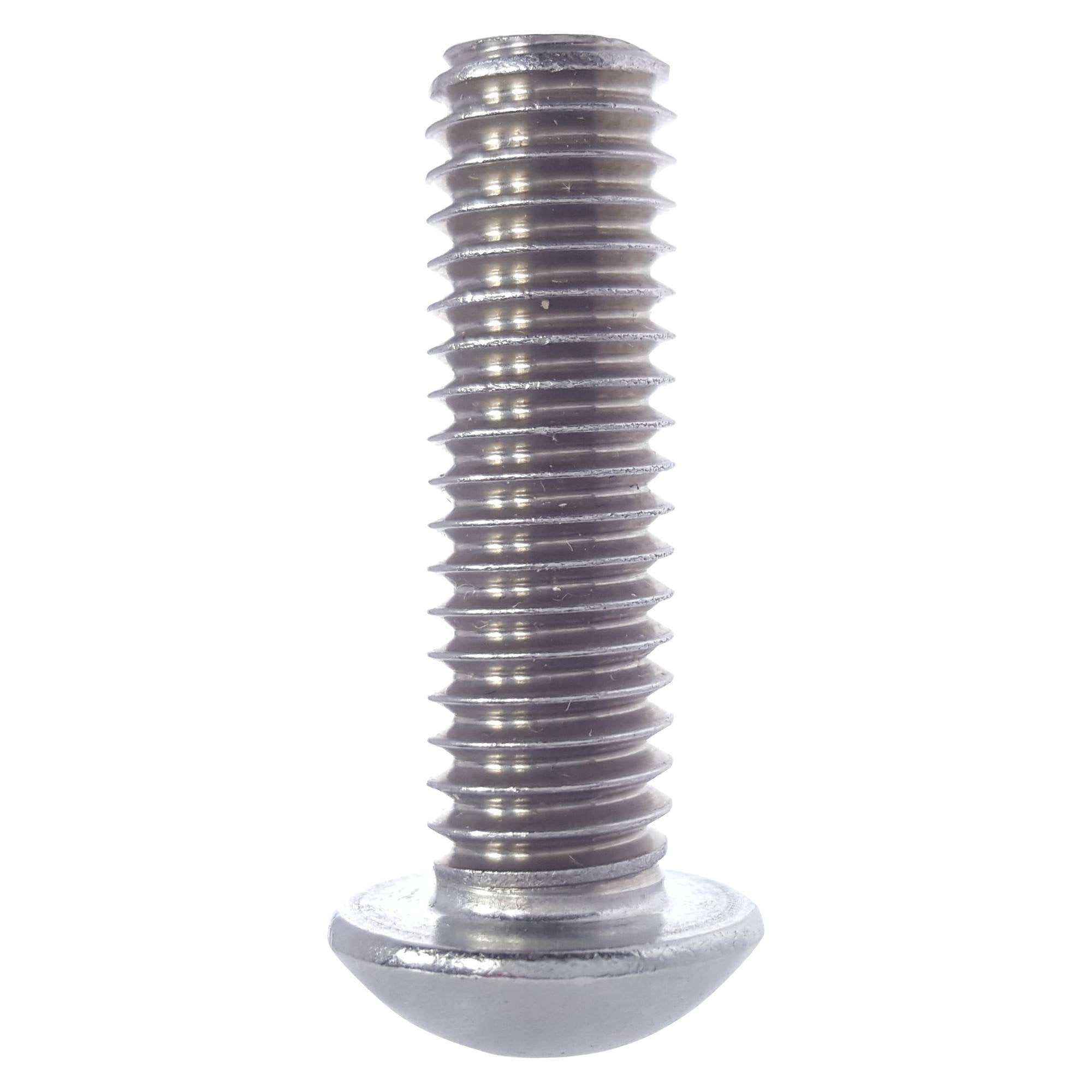 Fastenere Button Head Socket Cap Screws - M3-0.50 x 20MM (1000-pack) Stainless Steel 18-8, Full Thread, Plain Finish, Flat Point, ISO 7380 Metric Screw Set, Easy to Install w/ Allen Hex Socket Drive