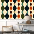 thumbnail image 5 of 2D flat 1 piece of PVC material wallpaper - seamless splicing - Artistic style home decoration - artistic pattern design, removable self-adhesive wallpaper, decorative background wall, suitable for b, 5 of 10