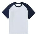 thumbnail image 3 of Chiccall Mens Casual Colorblock T Shirts Short Raglan sleeve Crew Neck Shirts Stylish Summer Beach Tee Tops, 3 of 8