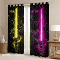 thumbnail image 2 of Castle Fairy Gamepads Lightsaber Blackout Curtains Set of 2 (52x84 Each) for Kids Children Teens,Video Game Window Curtains,Galaxy Universe Curtains and Drapes,Microfiber Bedroom Decor, 2 of 6