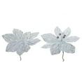 thumbnail image 1 of White Poinsettia Pick - Set of 12, 1 of 3