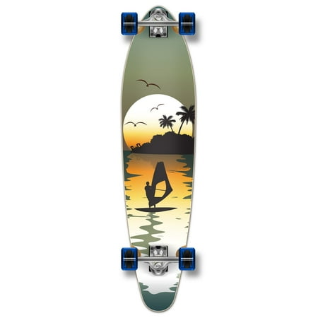 Yocaher Kicktail Surfer Longboard Complete