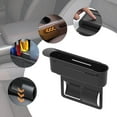 thumbnail image 1 of Organizador genérico para rellenar huecos de asientos, caja de almacenamiento retráctil para accesorios de automoción, para teléfonos y botellas. Negro, 1 of 8