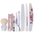 thumbnail image 3 of Juego de herramientas profesionales para decoración de uñas Juego completo de exfoliantes y cortantes para uñas Tiras para frotar uñas Caja de almacenamiento para decoración de uñas en casa Lima de, 3 of 4