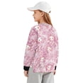 thumbnail image 2 of Xoenoiee Axolotl Cherry Blossom Print Girls Oversized Sweatshirt Drop Shoulder Long Sleeve Crewneck Pullover, Loose Fit Casual Fall Top Y2K Winter Outfits, 9-10 Years, 2 of 7