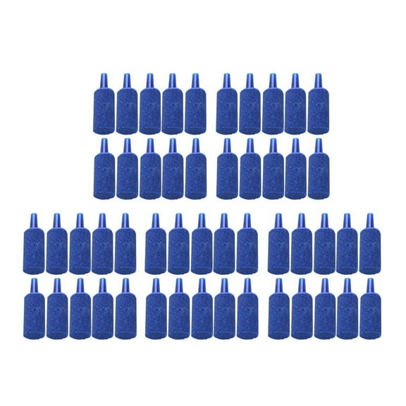 Fish Tank Mineral Air Stone, 50 Pieces, Blue