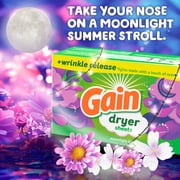 Gain Dryer Sheets, Moonlight Breeze Scent, 120 Count