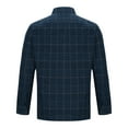 thumbnail image 5 of DDAPJ pyju Big and Tall Button Down Shirts for Men Flannel Plaid Shirt Regular Fit Business Casual Shirts Lightweight Gingham Shirts with Chest Pocket Prime Sales Today Navy XXL, 5 of 7