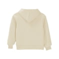 thumbnail image 4 of GiLiling Kids Cotton Hoodie, Toddler Fall Pullover Hooded Long Sleeve Plain Sweatshirt with Pocket for Boys and Girls (Beige, 7-8 Years), 4 of 8
