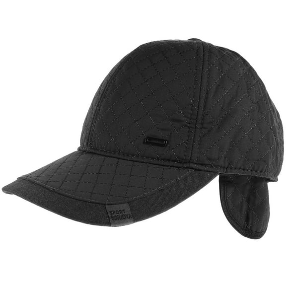 DRAFIDEEP Grey Winter Hat with Metal Buckle, Unisex Outdoor Sports Cap for Warm