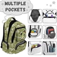 thumbnail image 6 of Aplkyhs Backpack for Students 6-18 Water Resistant Lightweight School Bookbag Multi-pocket Casual Daypack for School Outdoor Cartoon Dinosaur, 6 of 7