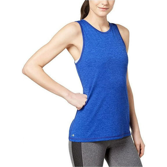 Ideology Women's Plus Keyhole-Back Tank Top Blue Size 2X