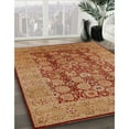 thumbnail image 2 of Ahgly Company Indoor Rectangle Mid-Century Modern Orange Oriental Area Rugs, 8' x 12', 2 of 6