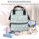 thumbnail image 5 of Disketp White Swan Mochila de Pañales de Gran Capacidad con Múltiples Bolsillos, Mochila de Viaje Multifuncional para Bebé, Unisex, Moderna y Resistente, 5 of 6
