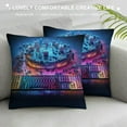 thumbnail image 3 of JEUXUS  Gamer Throw Pillow Covers  Soft Gaming Game Room Decor Cushion Covers for for Couch Sofa Cool Keyboard Mouse Modern Abstract Art Decorative Pillowcases Outdoor Pillows Covers, 3 of 5