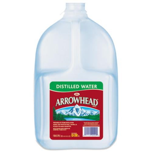ARROWHEAD Brand Distilled Water, 1gallon plastic jugs (Pack of 6