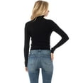 thumbnail image 7 of MixMatchy Women's Long Sleeve Turtle Neck Fitted Crop Ribbed Knit Sweater, 7 of 7