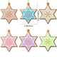 thumbnail image 3 of Juego de 12 Adornos Navideños de Copos de Nieve | Estrellas de Jengibre Multicolor para Colgar | Decoración Ligera de Pvc para Árbol de Navidad | Regalos de Decoración Navideña para El Hogar, 3 of 6