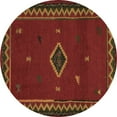 thumbnail image 1 of Ahgly Company Indoor Round Southwestern Brown Country Area Rugs, 8' Round, 1 of 4