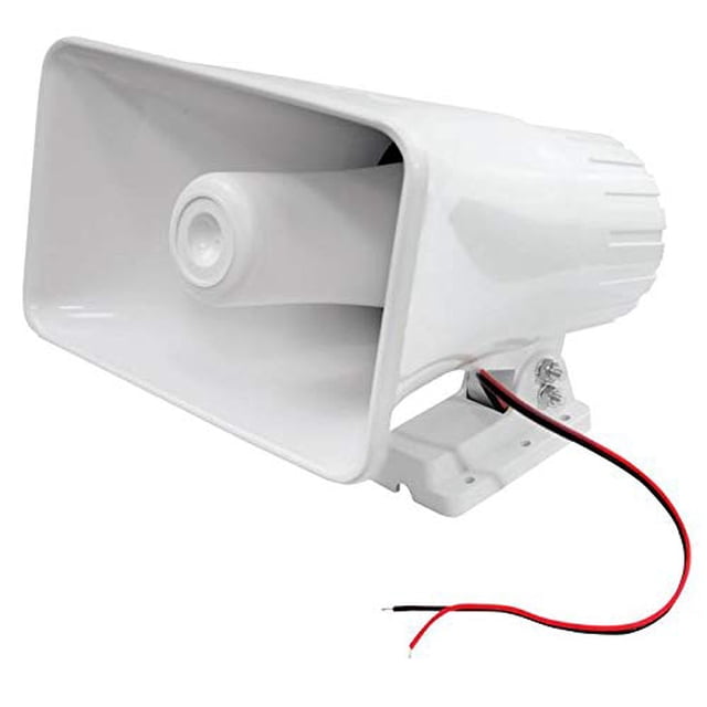 (2) Pyle PHSP5 8" 65W 8-Ohm Enceinte Intérieure et Extérieure PA Klaxon 65 Watts, Blanc