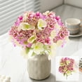 thumbnail image 4 of Artificial Flower Bouquet Faux Floral Arrangement Home Decor Living Room Tabletop Office Desk Shelf Decoration Realistic Plastic Silk Like Blooms Gift Centerpiece Accent, 4 of 6