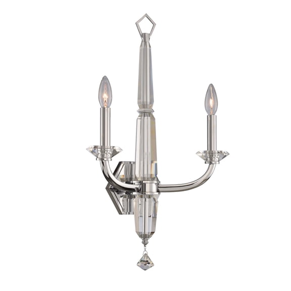 Allegri 031322-Fr001 Palermo 2 Light 24" Tall Wall Sconce - Chrome