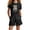 Black, variant on Girls Outfits Size 10-12 Cute Print Short Sleeve Shirt and Shorts Round Neck Casual Beach Vacation Short Sleeve Set Preppy Clothes
