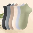 thumbnail image 2 of Juorvia 6 Pairs Mens Cotton Ankle Socks Thin Breathable Stretchy(Free Size,Multicolor), 2 of 6