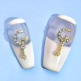 thumbnail image 5 of Soumake 10Pcs Nail Ornaments Bright Color Sparkling Shiny Visual Effect Creative Shape Wide Application Show Unique Charm Alloy 3D Metal Manicure Decor Nail Accessories For Nail Salon Practical, 5 of 8