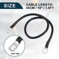 thumbnail image 3 of Cable de inversor de batería marina para automóvil 5/16"-3/8" 18" cable de cobre de batería negro, 3 of 7