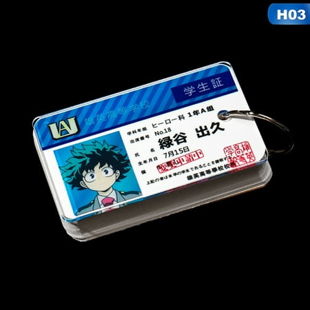 Fancyleo My Hero Academia Anime Peripheral Mini Word Card Notebook Creative Student Portable Note Card School Supplies Anime Fans Gift(3PCS)
