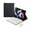 Black+white, variant on MATN Retro Keyboard and Mouse Combo compatible with iPad 10.2'' (7th & 8th Generation) - Touch Case Included