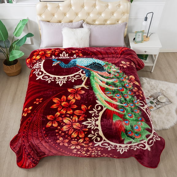 JML Queen Size Fleece Blanket, 1 Ply Lightweight Korean Style Plush Bed Blanket, 75" X 91"