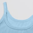 thumbnail image 6 of Women's Sleeveless Tank Top Form Fitting Scoop Neck Ribbed Knit Basic Cami Shirts Light Blue M, 6 of 6