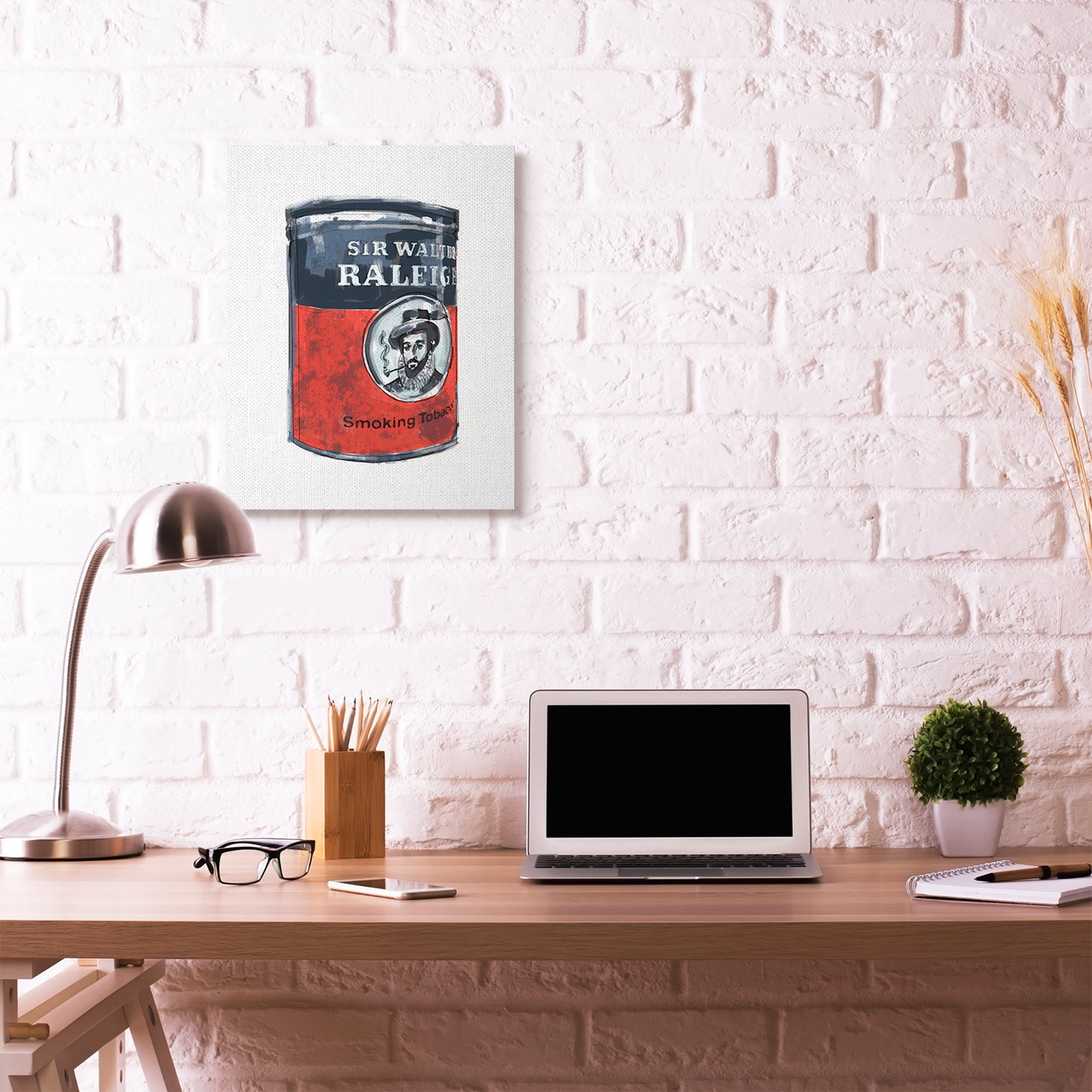 Stupell Home Décor Smoking Tobacco Painted Can Design Canvas Wall Art by Karen Dreyfus