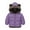 Purple*, variant on RUTAYY Children Boys Puffer Jacket Reversible Fuzzy Cute Ears Winter Warm Thickened Padded Hooded Jacket Long Sleeve Outerwear with Pockets Cold Weather Elegant Chic Coat