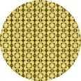 thumbnail image 1 of Ahgly Company Tapis d'Intérieur Lavables en Machine, Ronds, Transitionnels, Vert-Jaune Foncé, Ronds de 6 Pi, 1 of 7