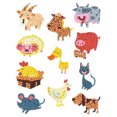 thumbnail image 1 of 11 Uds taladro redondo arte diamante pintura animales lindos diamantes de imitación pegatinas Kit DIY Hugtrwg Para estrenar, 1 of 5