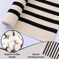 thumbnail image 5 of Buganda Beige and Black Striped Area Rug, 2'4"x3'7" Washable Cotton Indoor Outdoor Rugs for Living Room, Kitchen, Patio, All Season Home Decor, 5 of 9